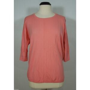 DKNY Dolman Knit Top size P Womens 3/4 Sleeves